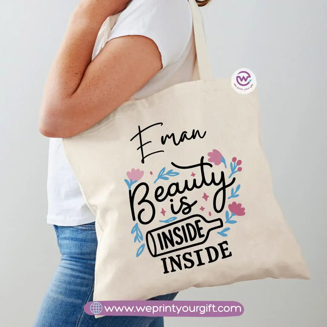 Tote bag for women- Floral- names - WE PRINT