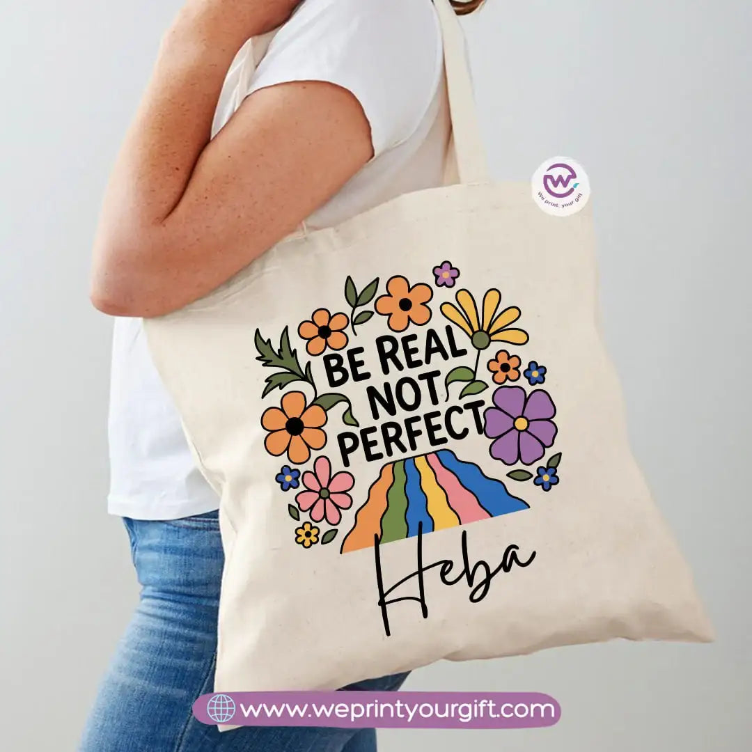 Tote bag for women- Floral- names - WE PRINT
