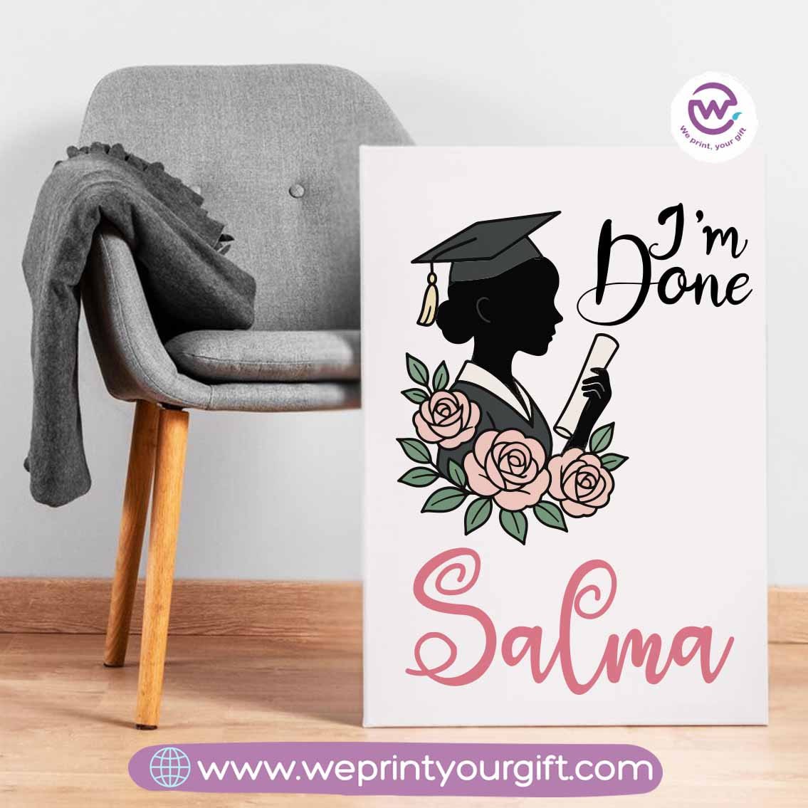 Custom wall frame- Graduation