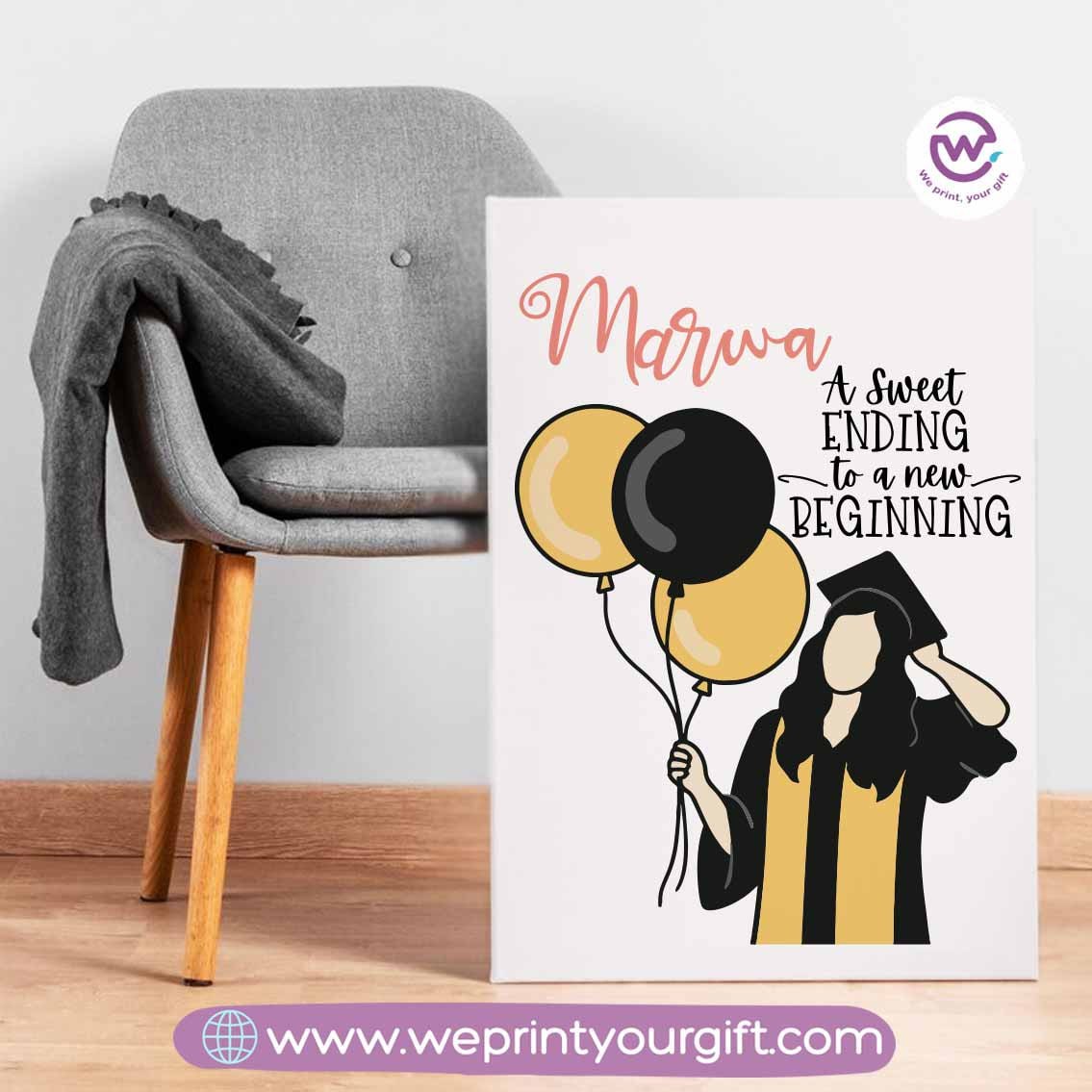 Custom wall frame- Graduation