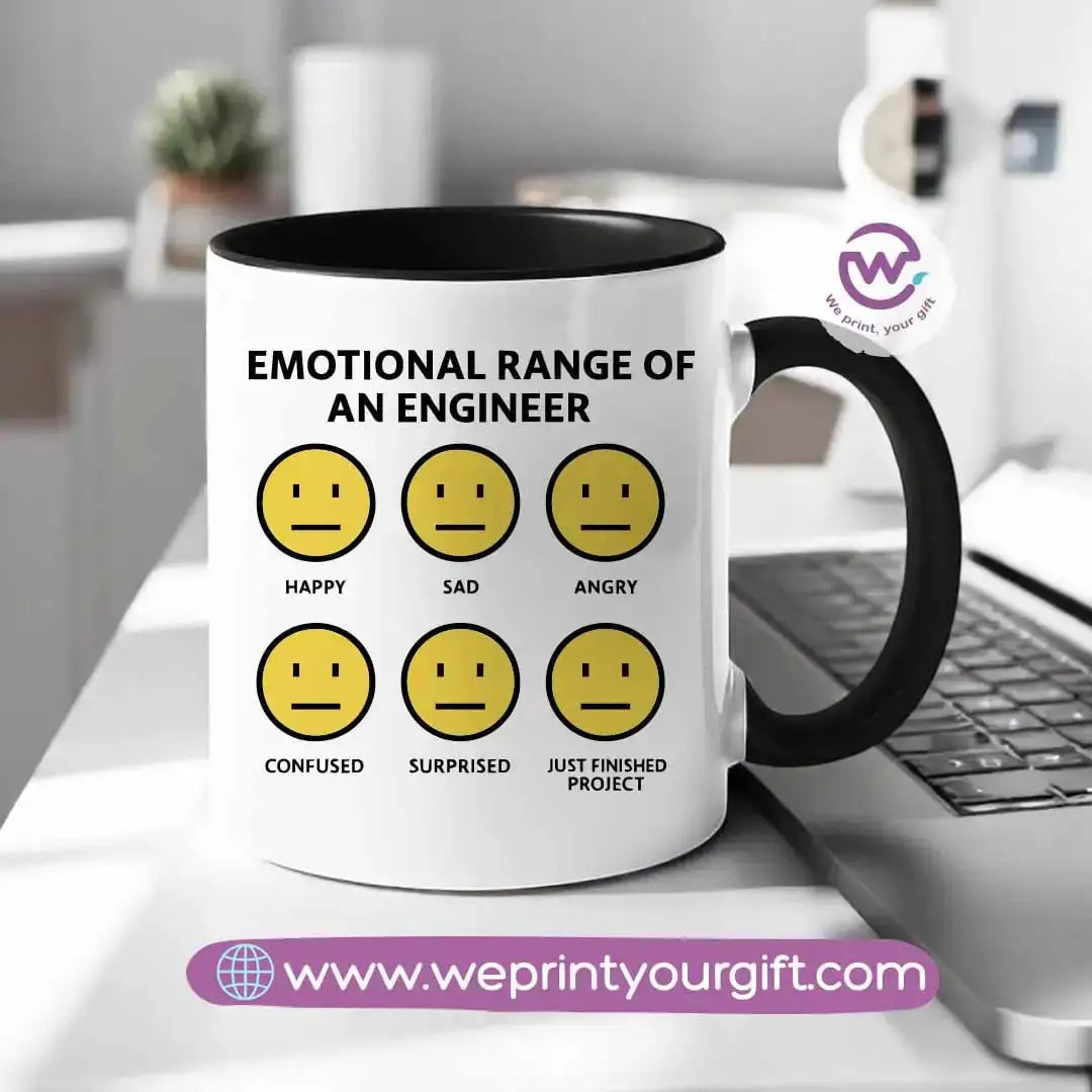 Custom mug- Colored inside mug- Engineer - WE PRINT
