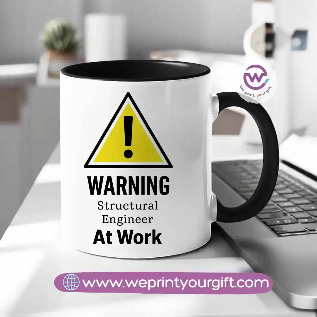 Custom mug- Colored inside mug- Engineer - WE PRINT