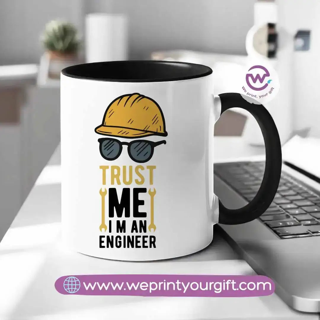 Custom mug- Colored inside mug- Engineer - WE PRINT