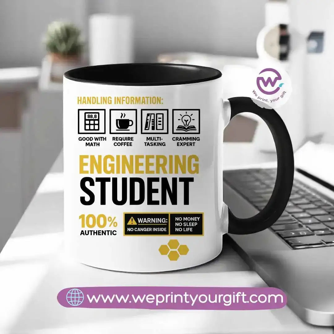Custom mug- Colored inside mug- Engineer - WE PRINT