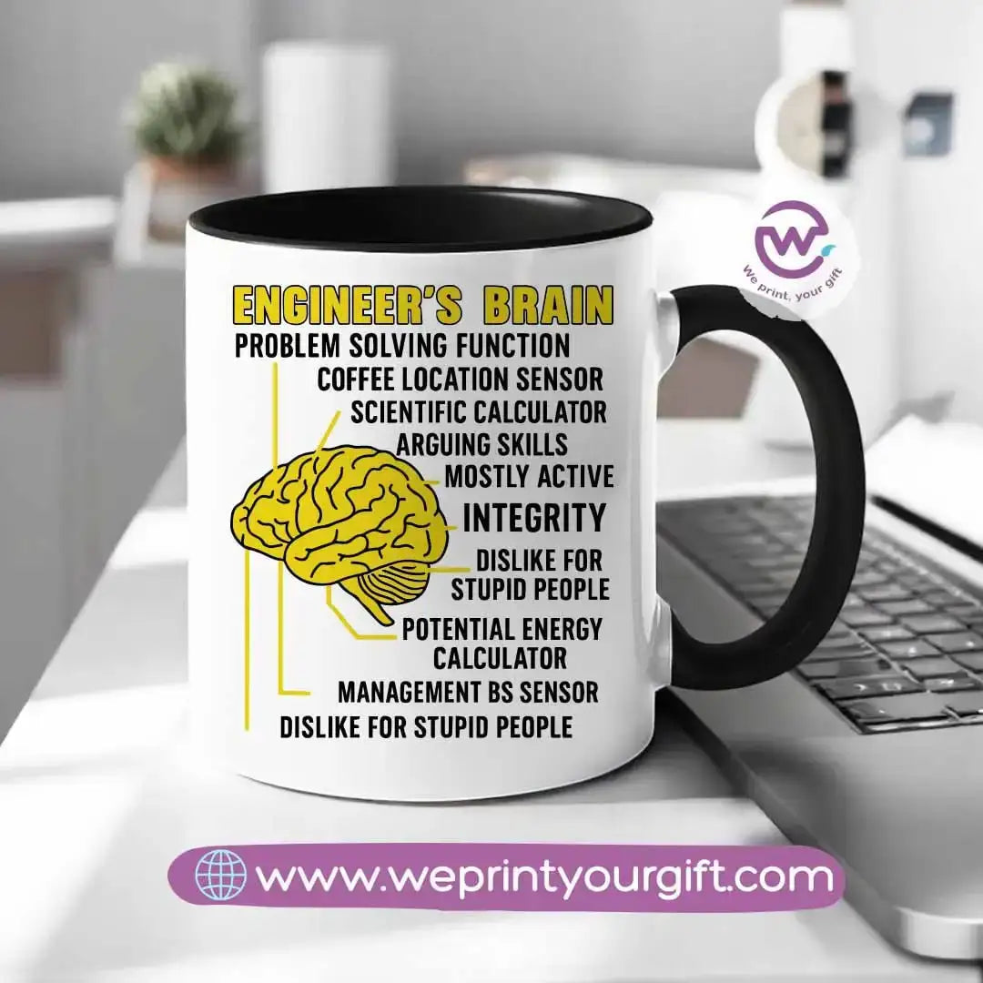 Custom mug- Colored inside mug- Engineer - WE PRINT