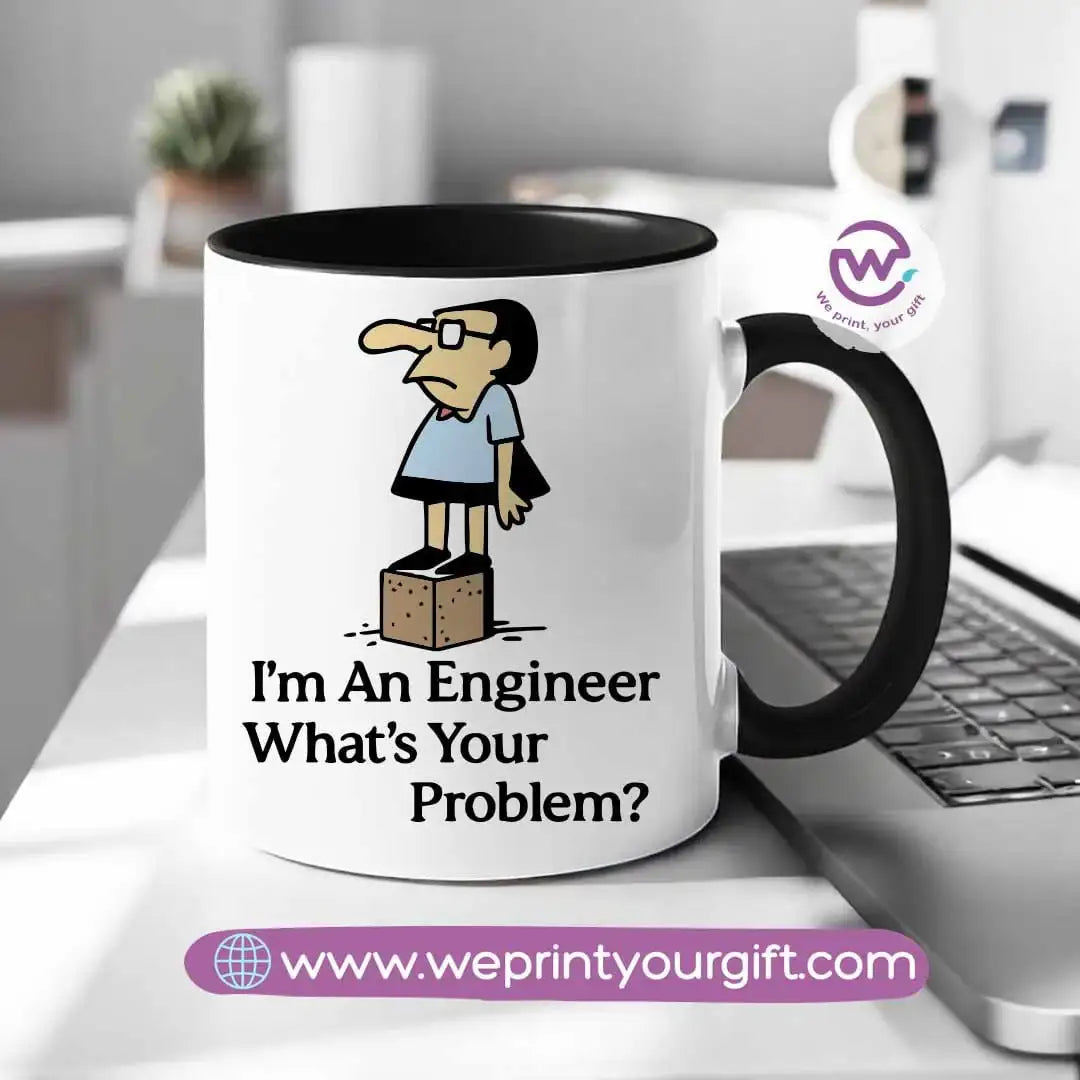 Custom mug- Colored inside mug- Engineer - WE PRINT