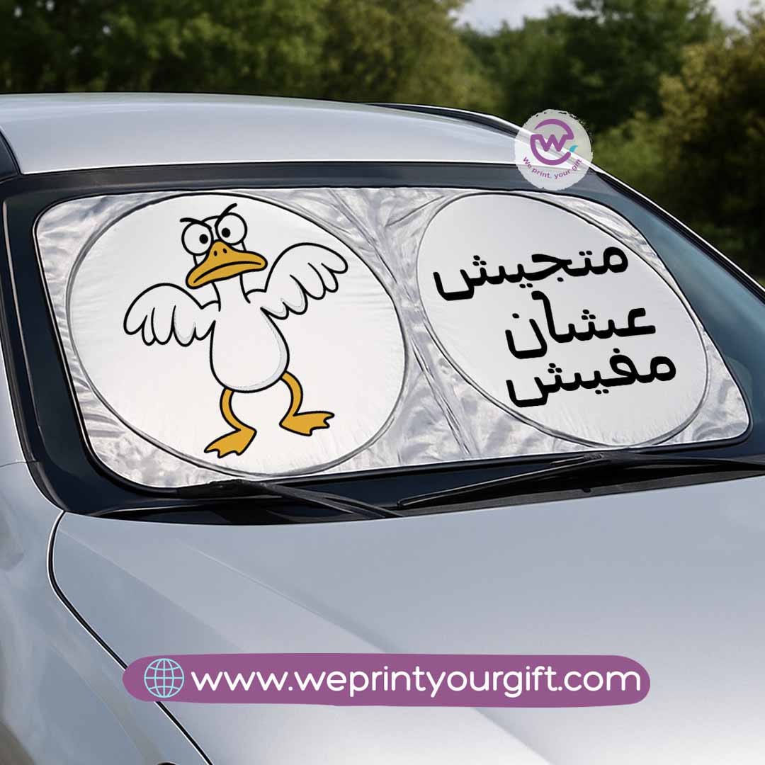 Custom car sunshade - Comic