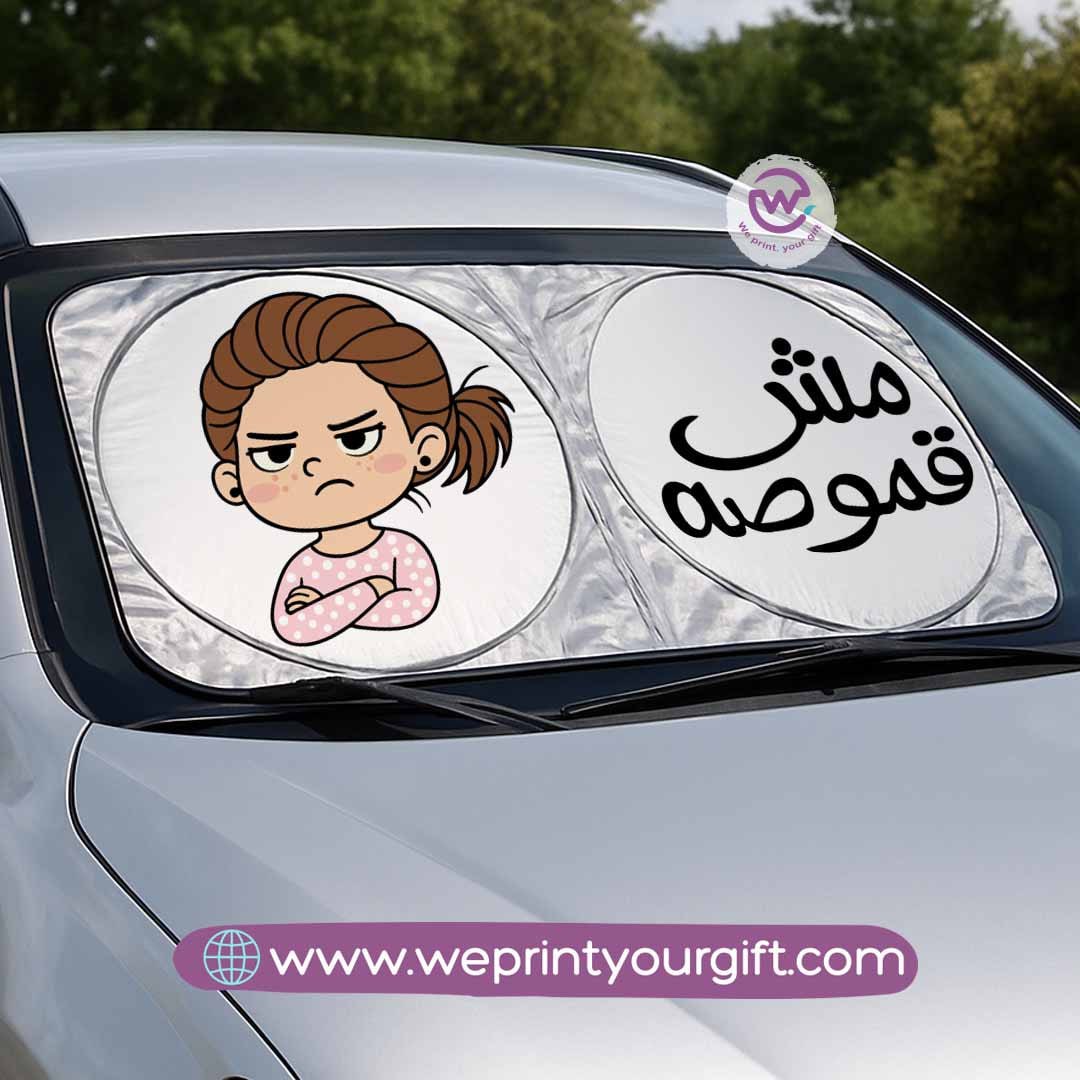Custom car sunshade - Comic