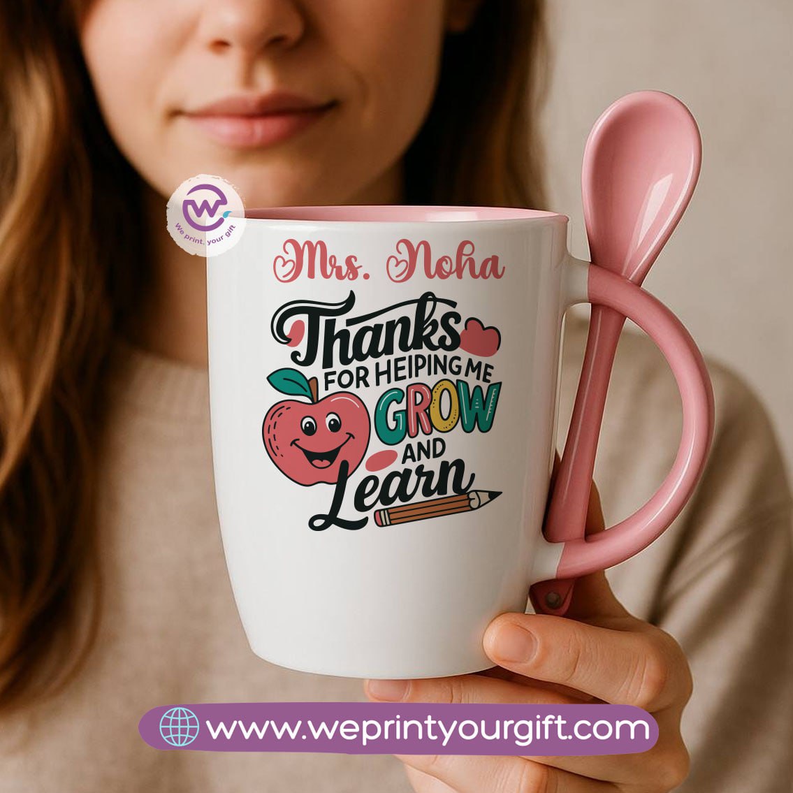 Teacher Mug with Spoon