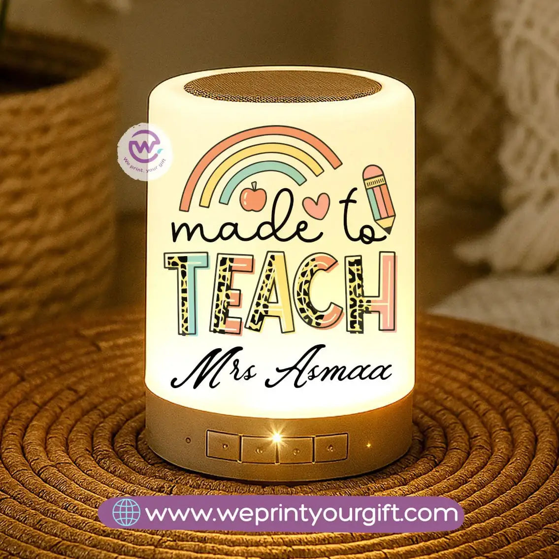 Touch Lamp Speaker- Teacher - WE PRINT