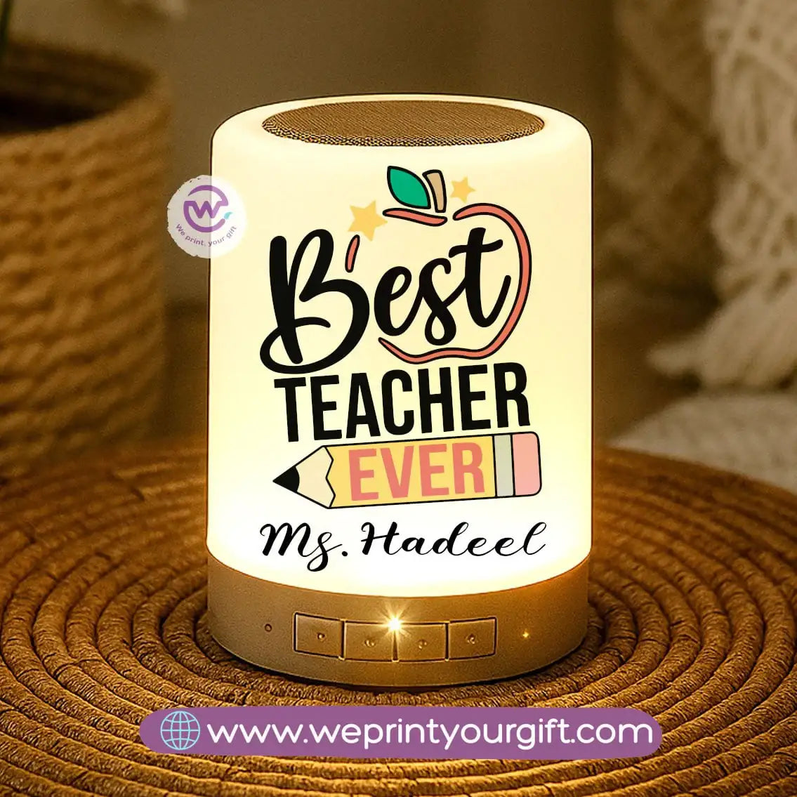 Touch Lamp Speaker- Teacher - WE PRINT