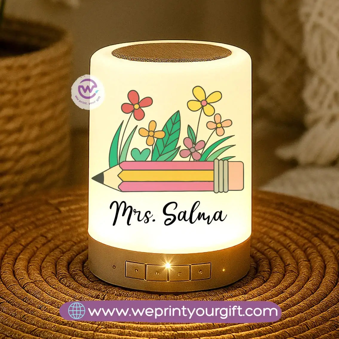 Touch Lamp Speaker- Teacher - WE PRINT