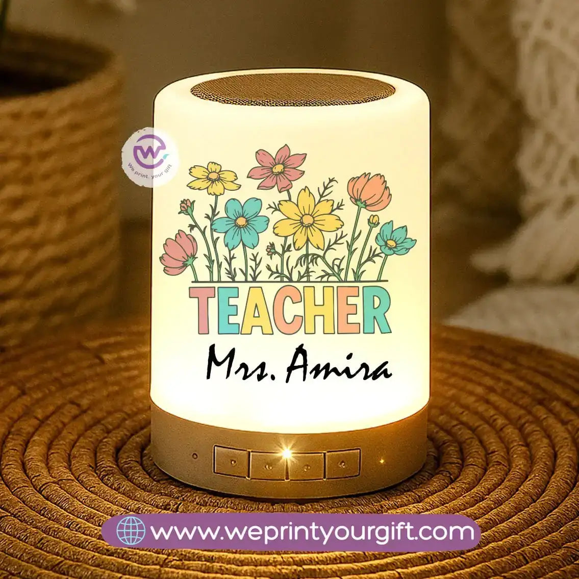 Touch Lamp Speaker- Teacher - WE PRINT