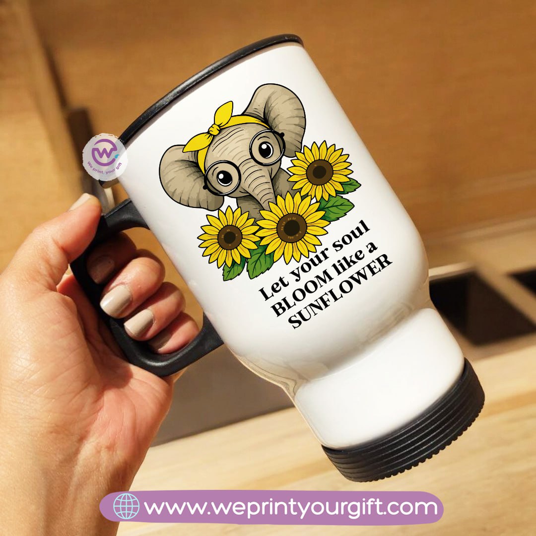 Travel mug- Sunflower