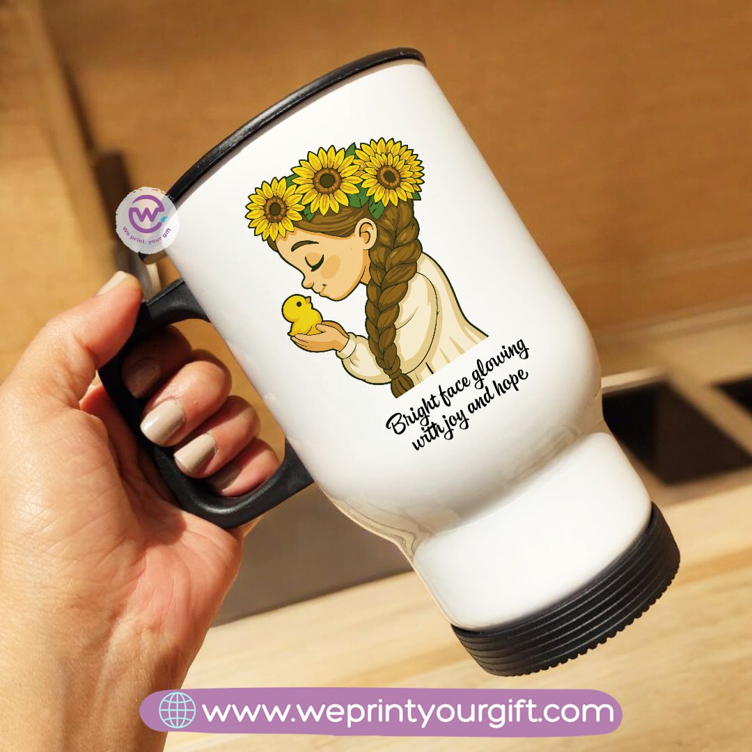 Travel mug- Sunflower