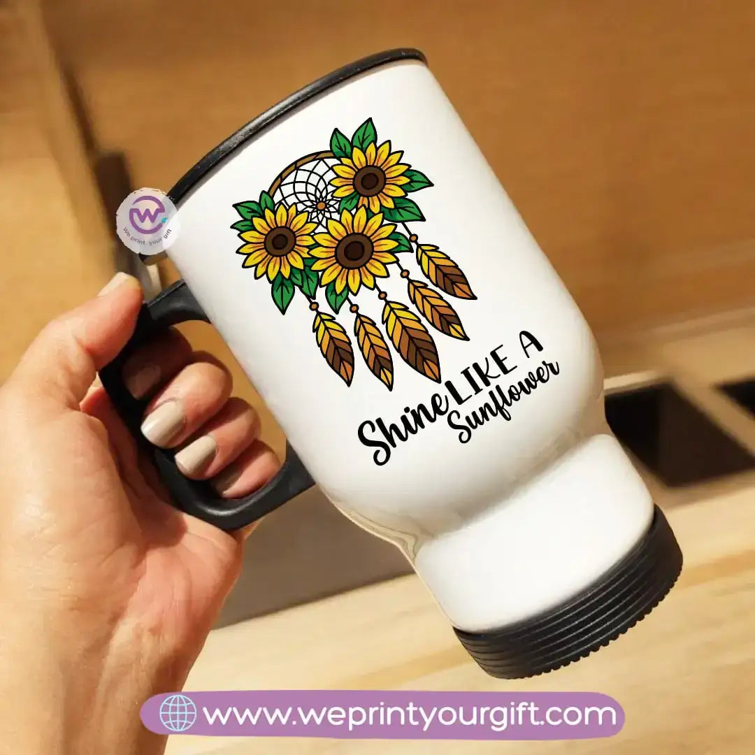 Travel mug- Sunflower - WE PRINT