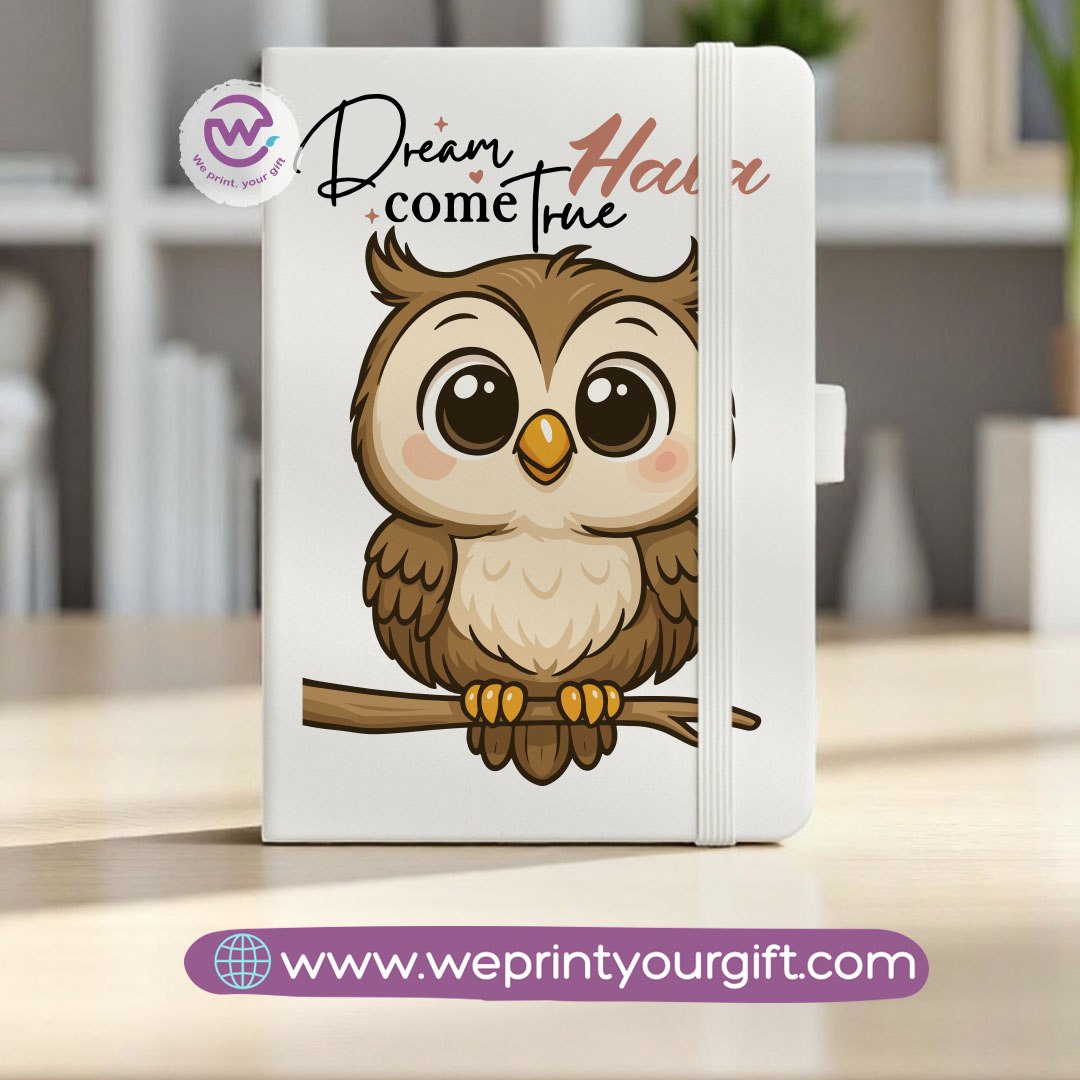 Rubber Notebook- Owl- Names