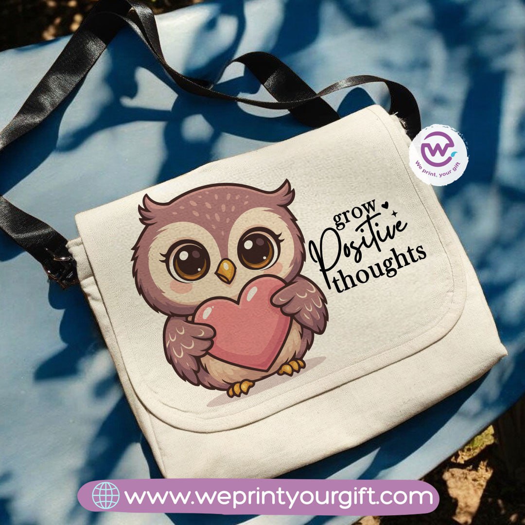 custom cross bag- Owl- Motivation