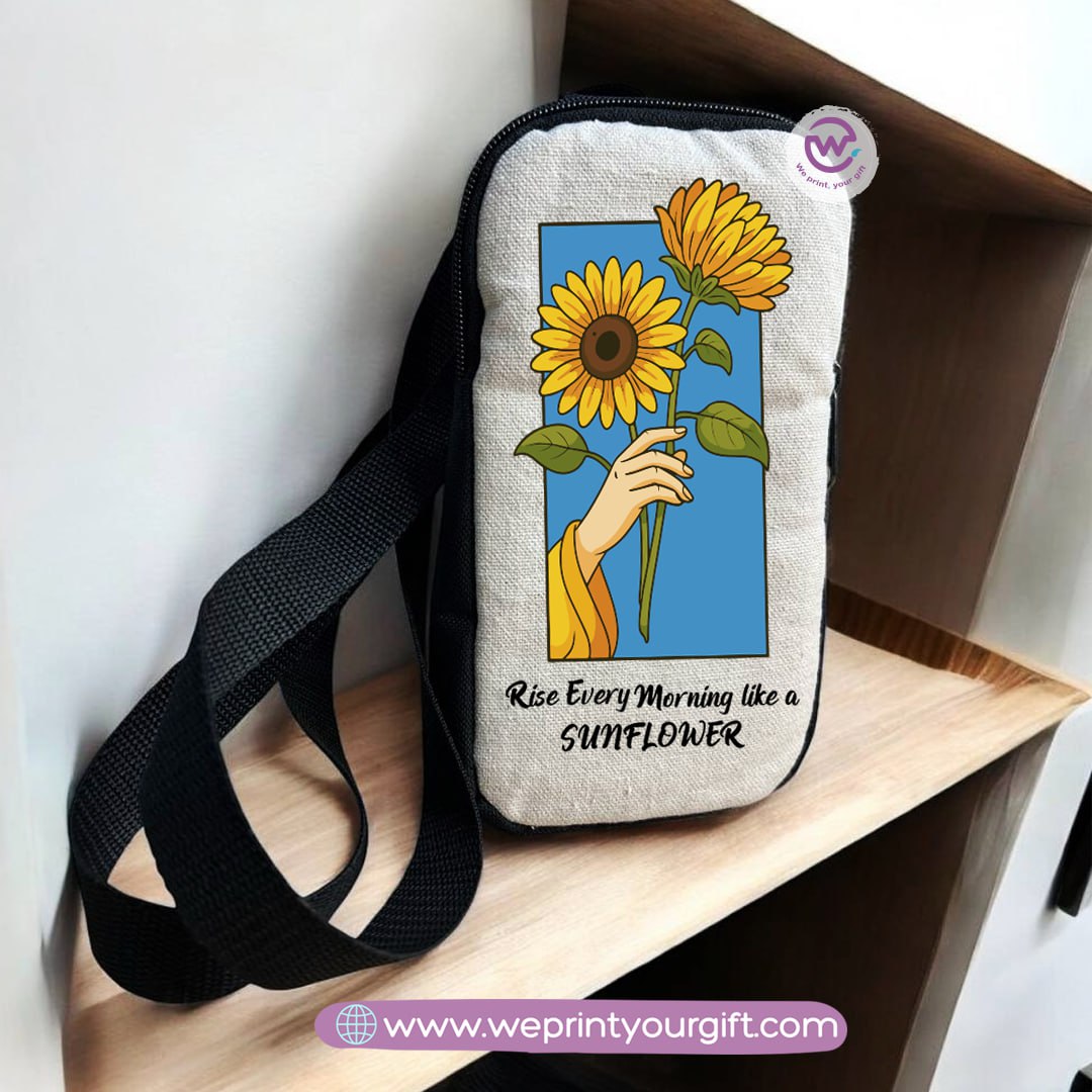 Fabric mobile bag- Floral- Motivation