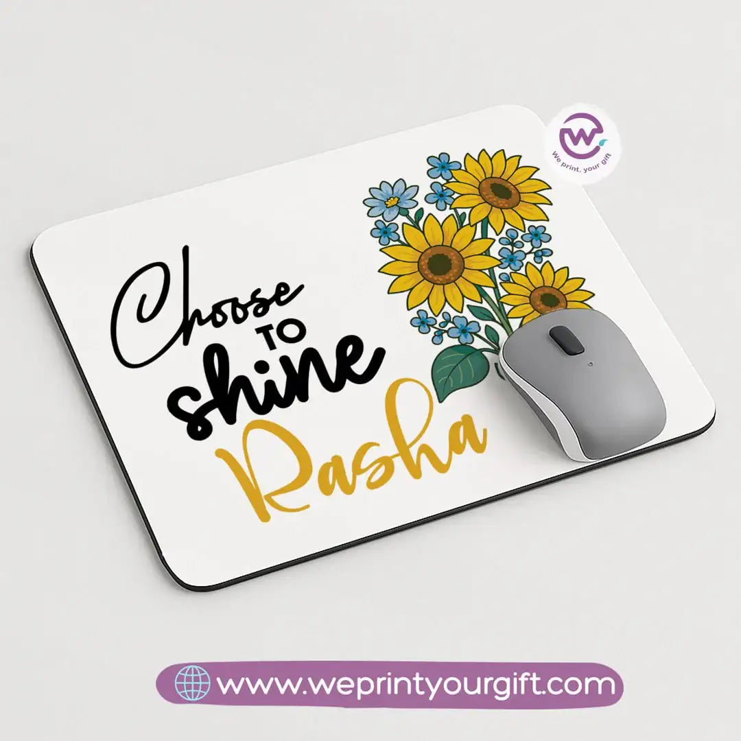 Custom mouse pad- Sunflower - WE PRINT