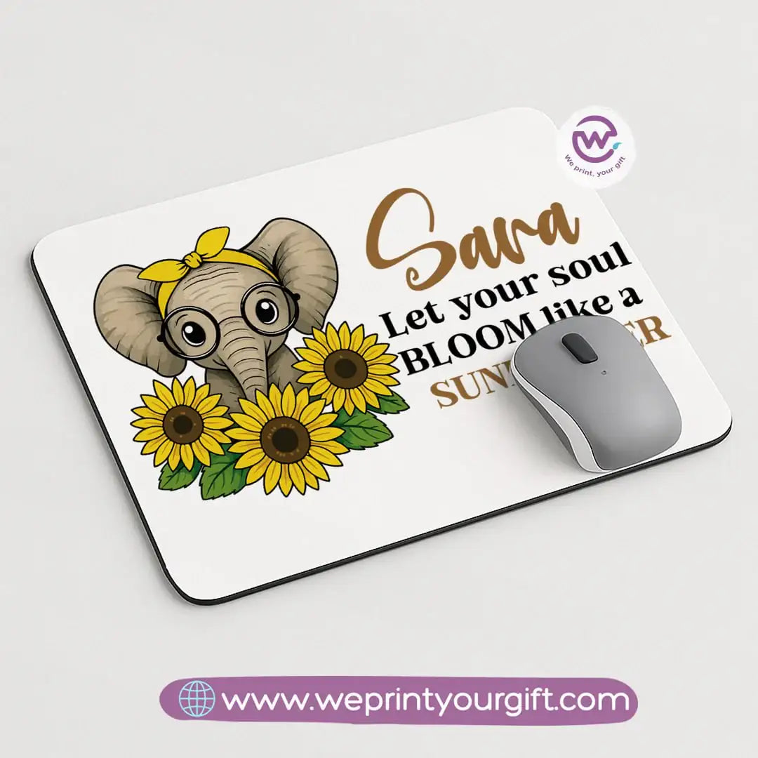 Custom mouse pad- Sunflower - WE PRINT