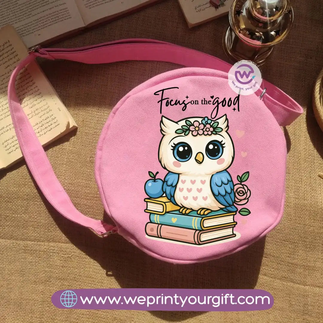 Round bag-Owl - WE PRINT