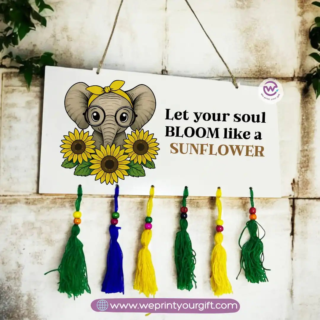 Wooden wall hanging- Sunflower