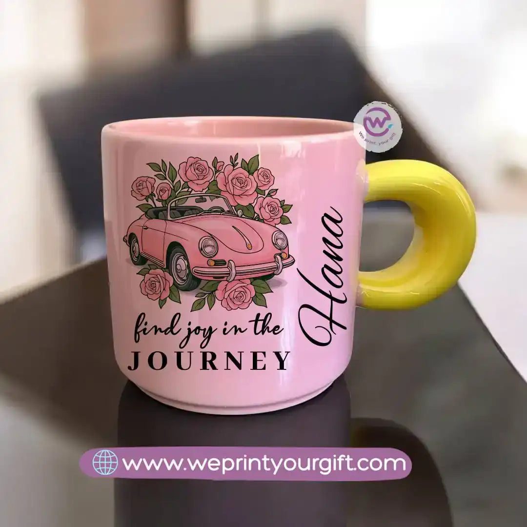 Round handle mug - Motivational designs