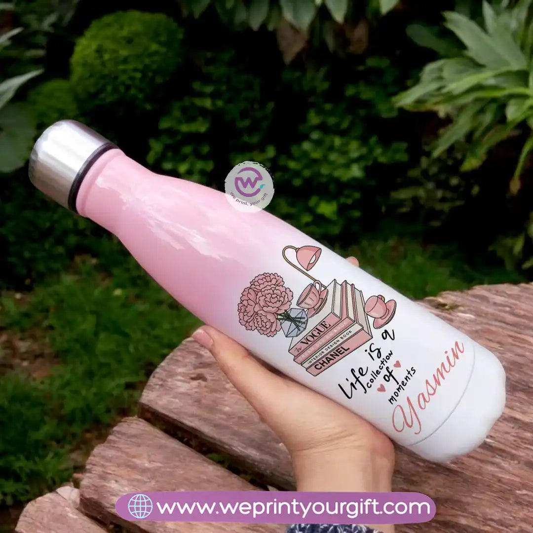 زجاجة بألوان مختلطة - إلهام - زهور