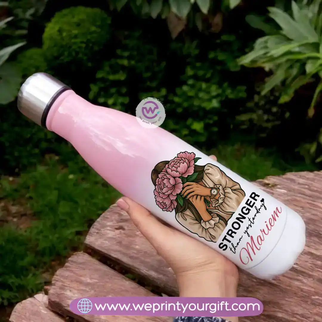 زجاجة بألوان مختلطة - إلهام - زهور