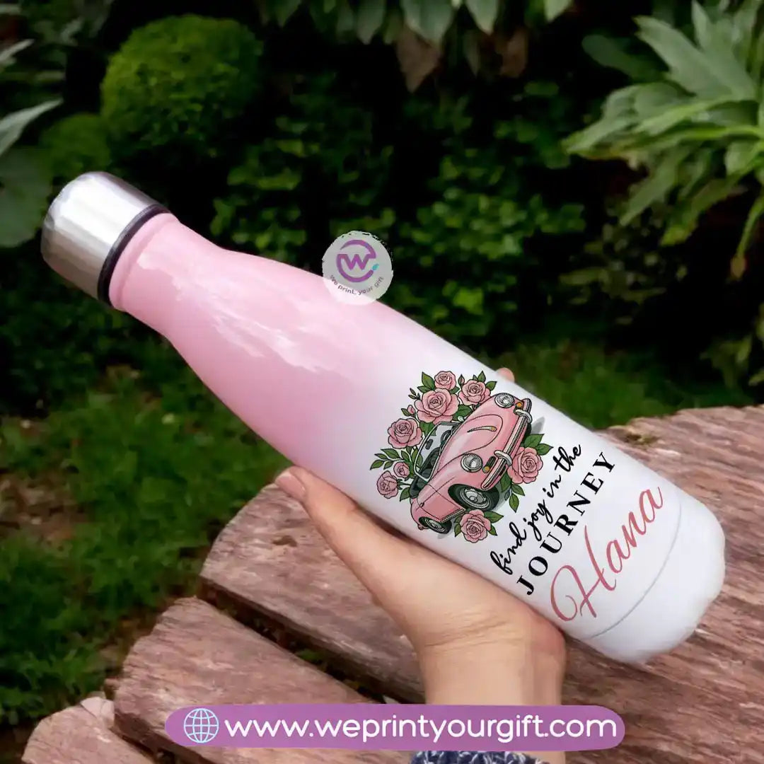 زجاجة بألوان مختلطة - إلهام - زهور