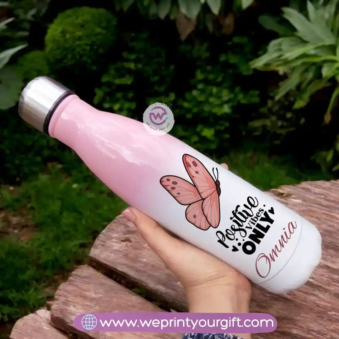 زجاجة بألوان مختلطة - إلهام - زهور