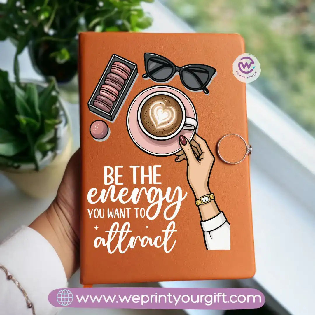 Custom notebook- Leather notebook- Floral