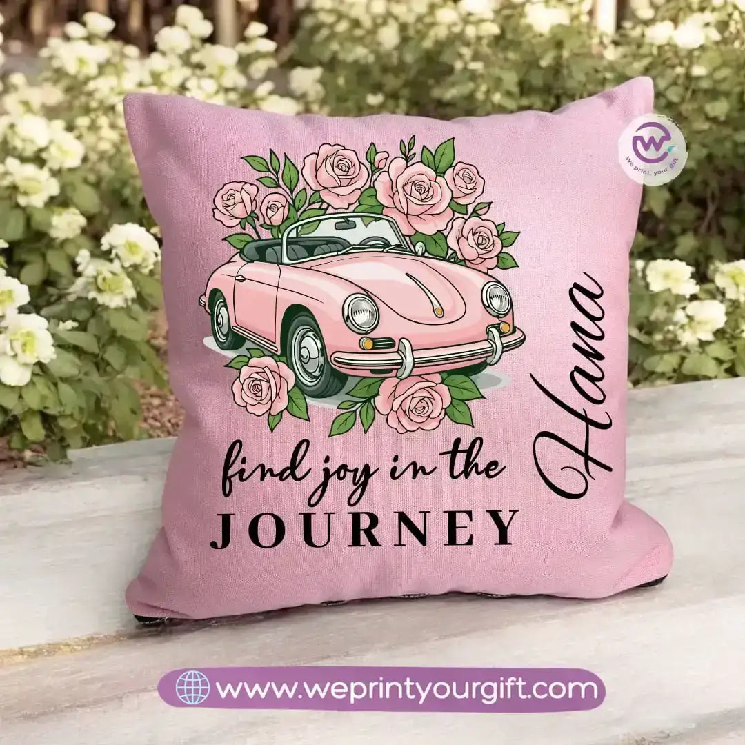 Square pillow- Motivation- Floral - WE PRINT