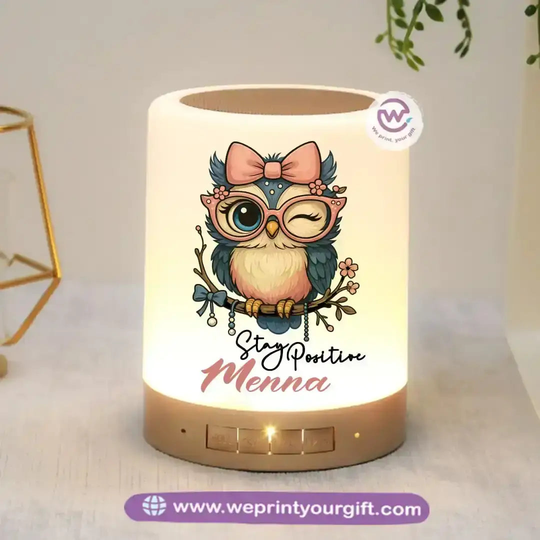 Portable Speaker and Lamp- Owl - WE PRINT