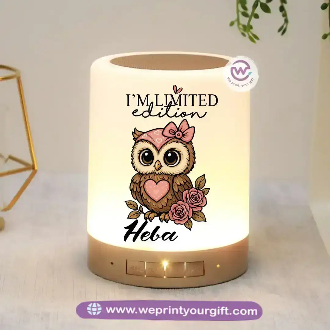 Portable Speaker and Lamp- Owl - WE PRINT