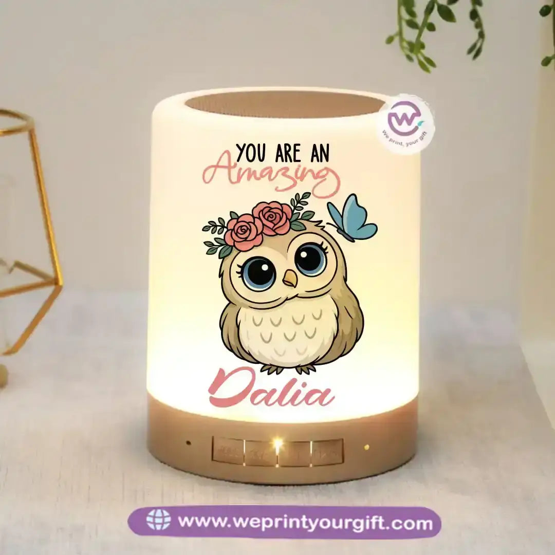 Portable Speaker and Lamp- Owl - WE PRINT