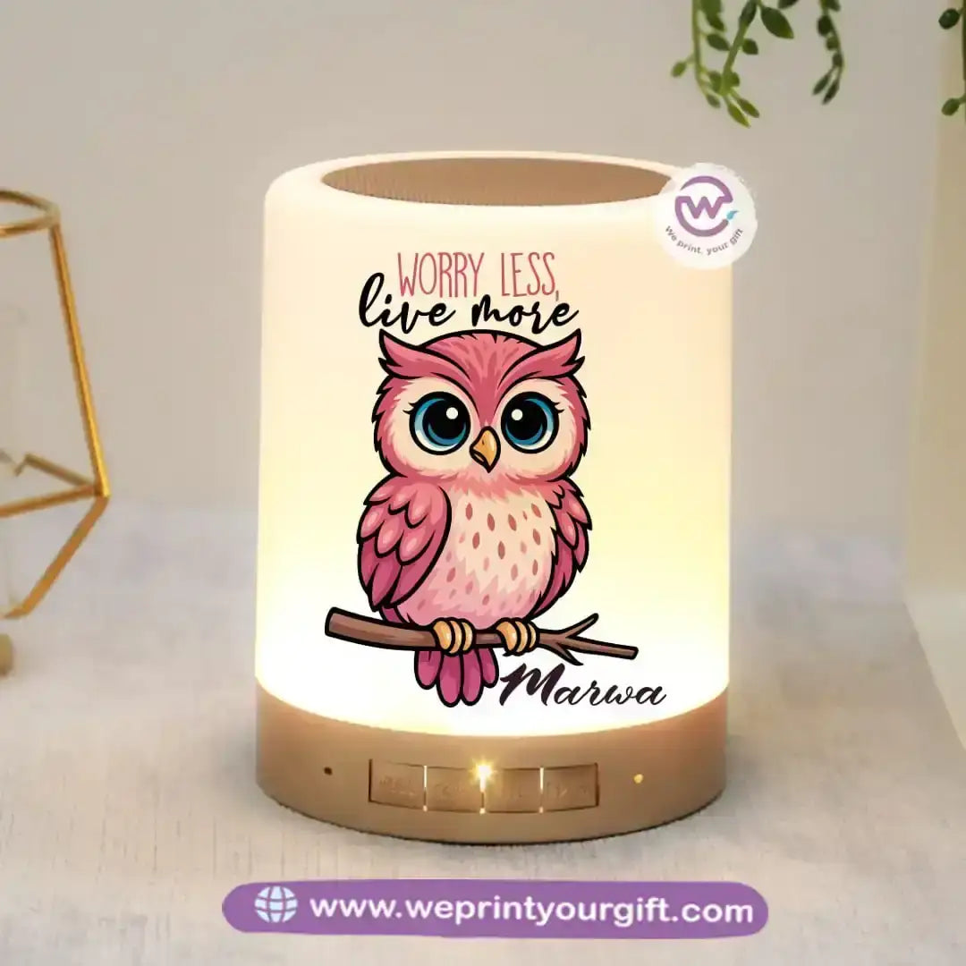 Portable Speaker and Lamp- Owl - WE PRINT