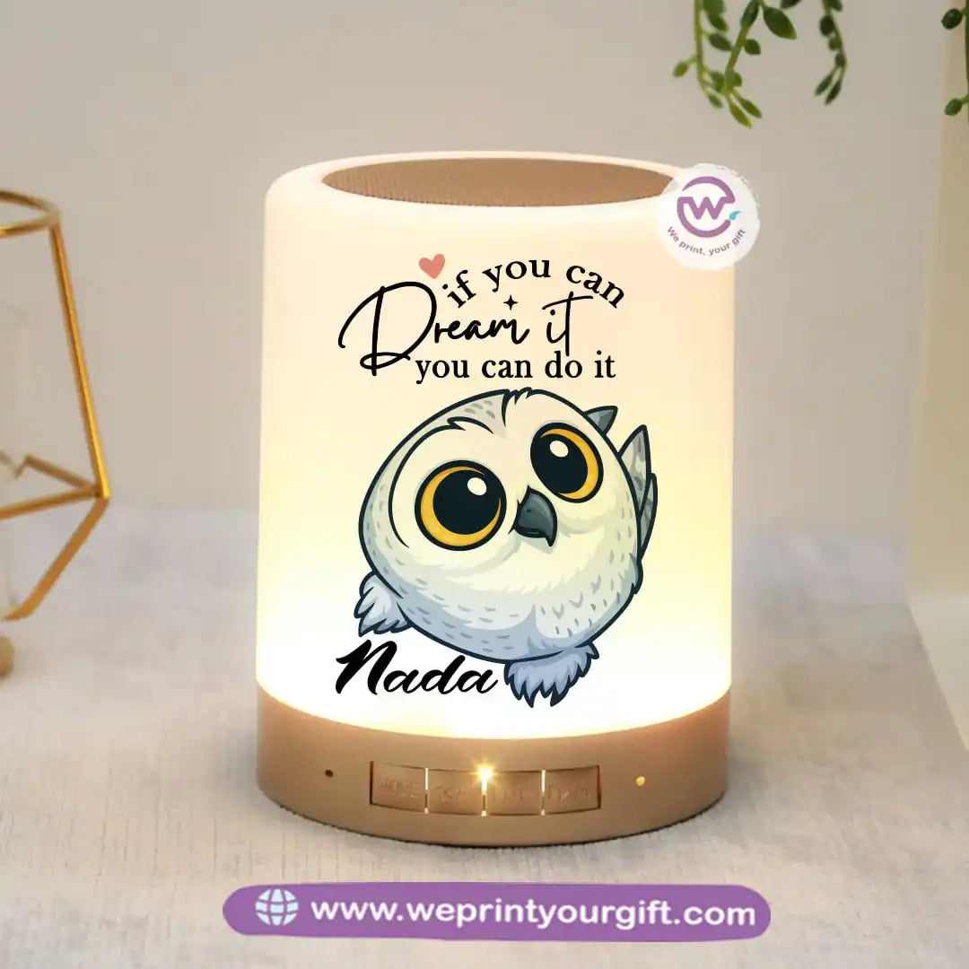 Portable Speaker and Lamp- Owl