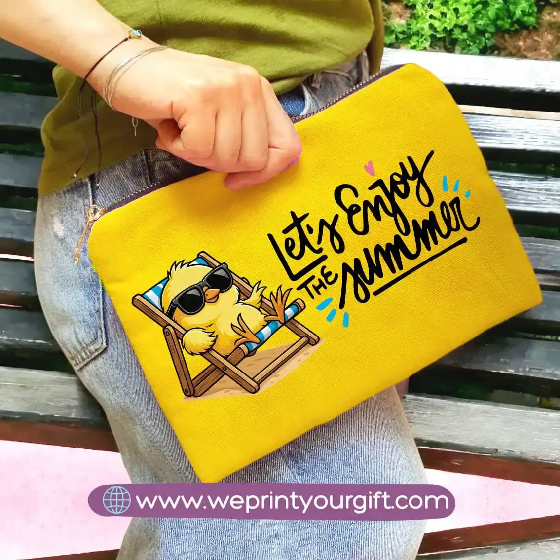 custom makeup clutch- Summer - WE PRINT