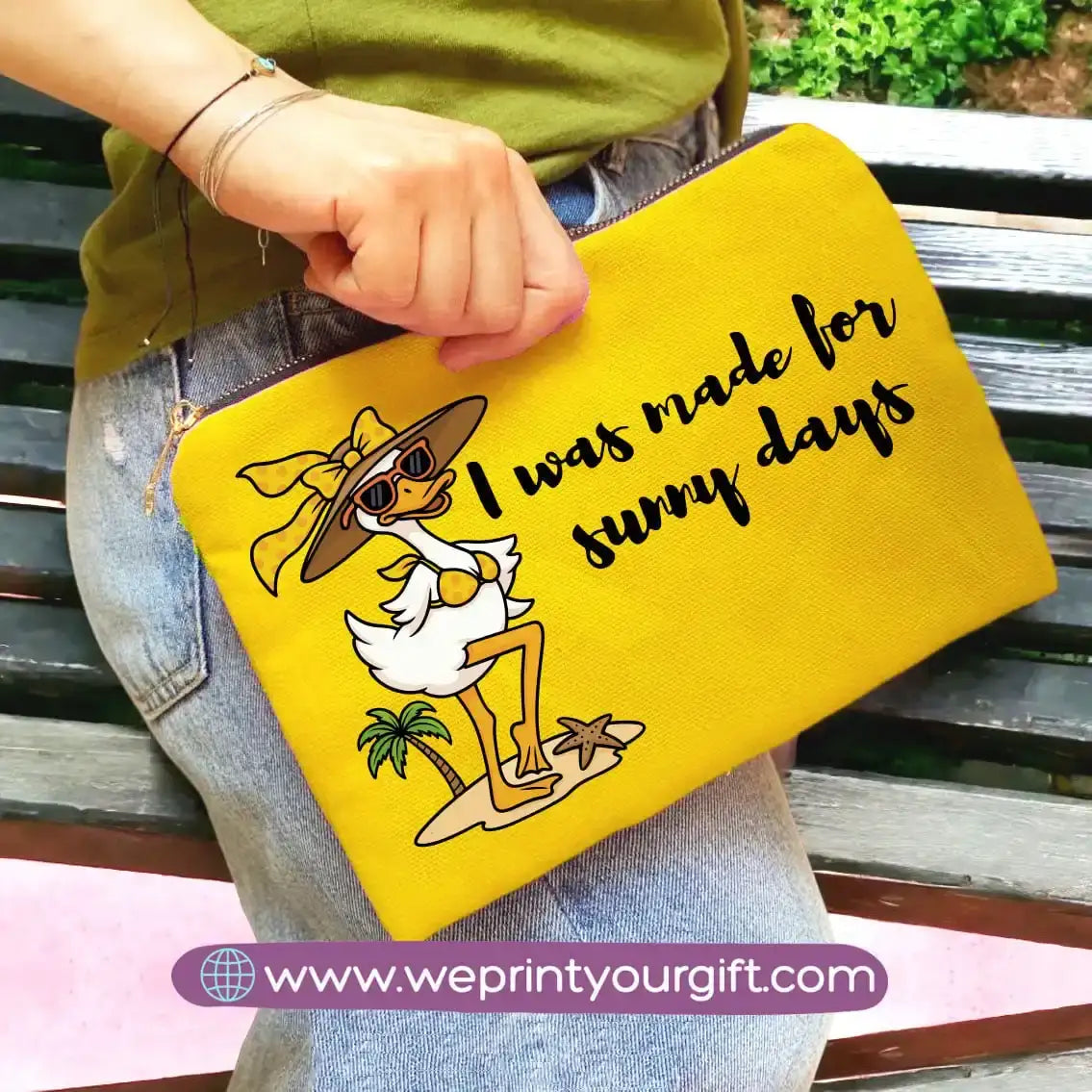 custom makeup clutch- Summer - WE PRINT
