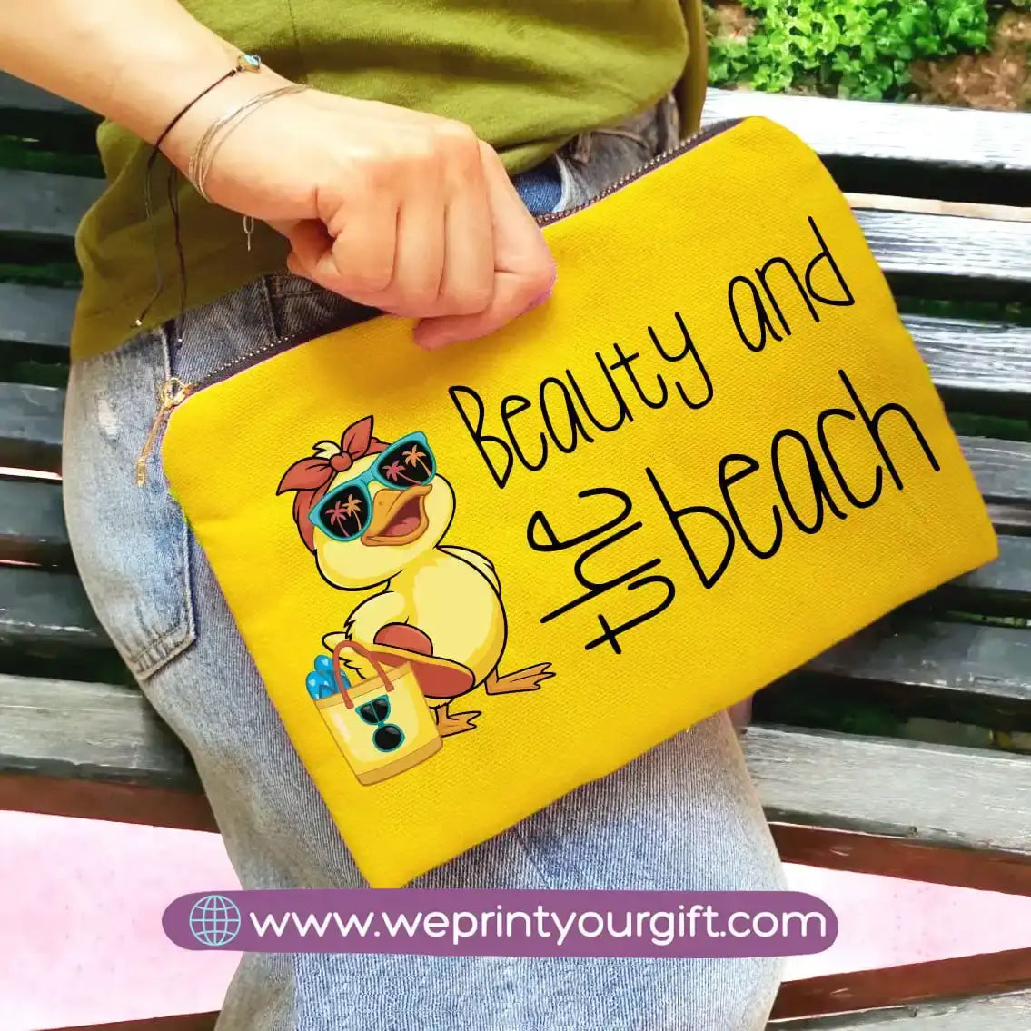 custom makeup clutch- Summer - WE PRINT