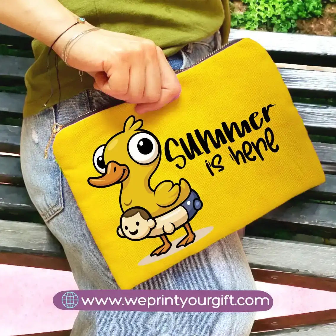 custom makeup clutch- Summer - WE PRINT