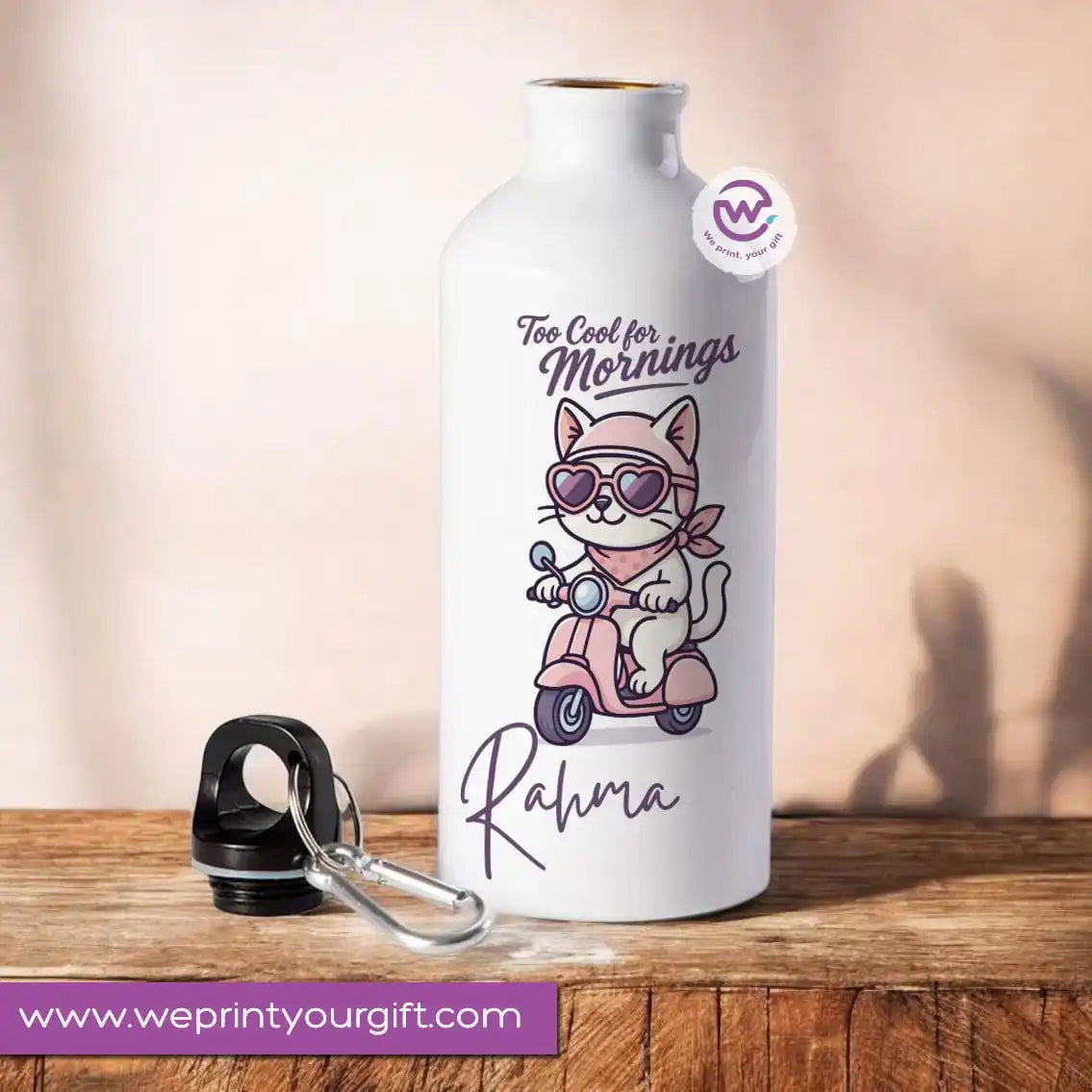 Custom Water Bottle - Cat