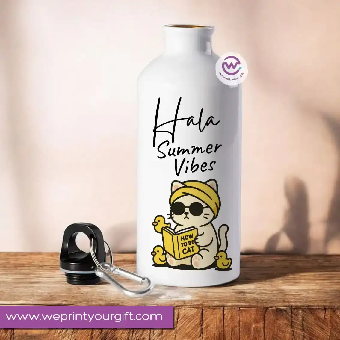 Custom Water Bottle - Cat - WE PRINT