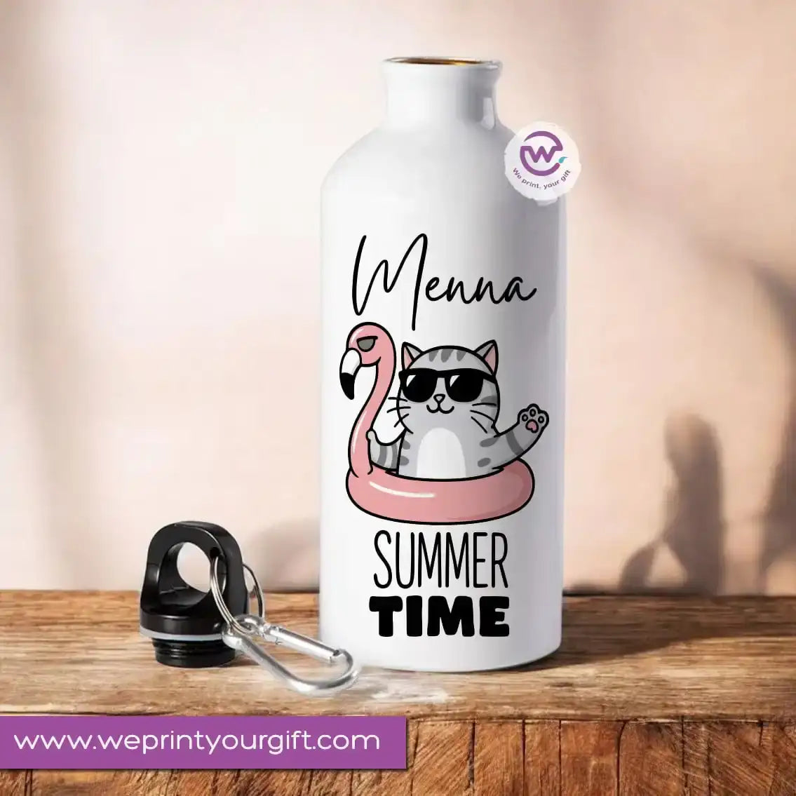 Custom Water Bottle - Cat - WE PRINT