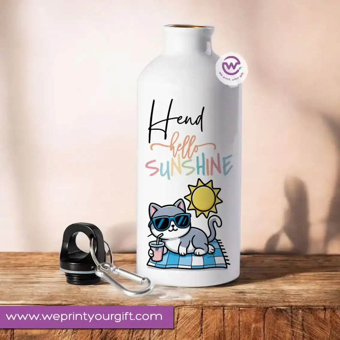 Custom Water Bottle - Cat - WE PRINT