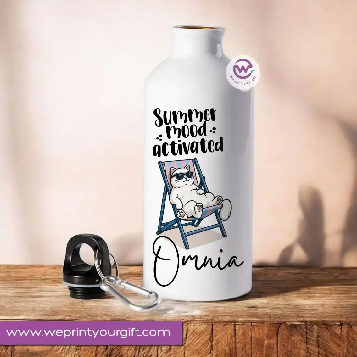 Custom Water Bottle - Cat - WE PRINT