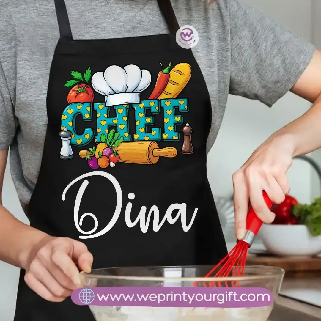 Personalized apron- Names - WE PRINT