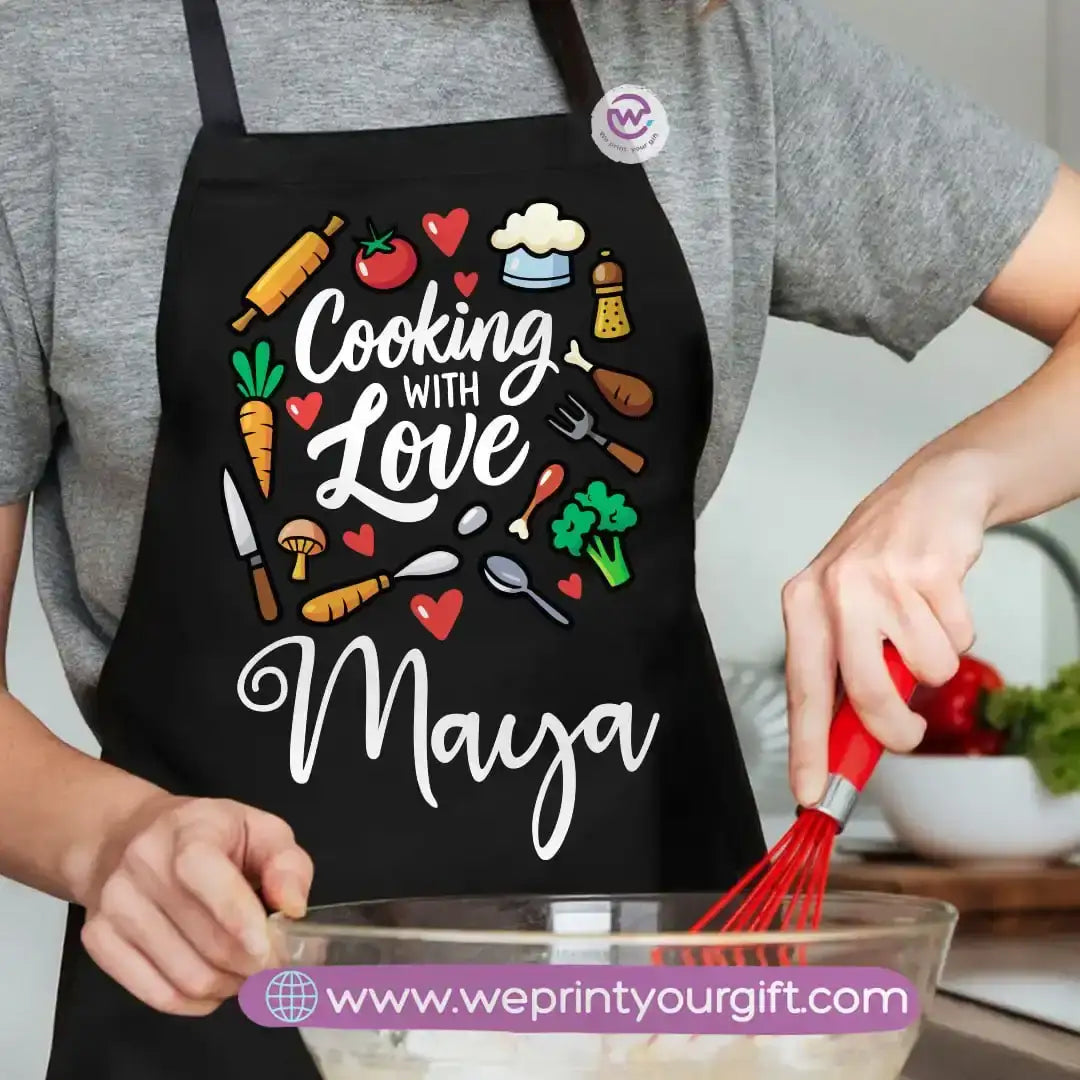 Personalized apron- Names - WE PRINT